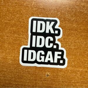 Black and White‎ Sticker